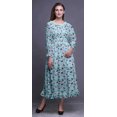 thumbnail image 2 of Bimba Robe Maxi Longue à Volants Bohème Renaissance Smockée en Coton pour Femme - Petit, 2 of 5