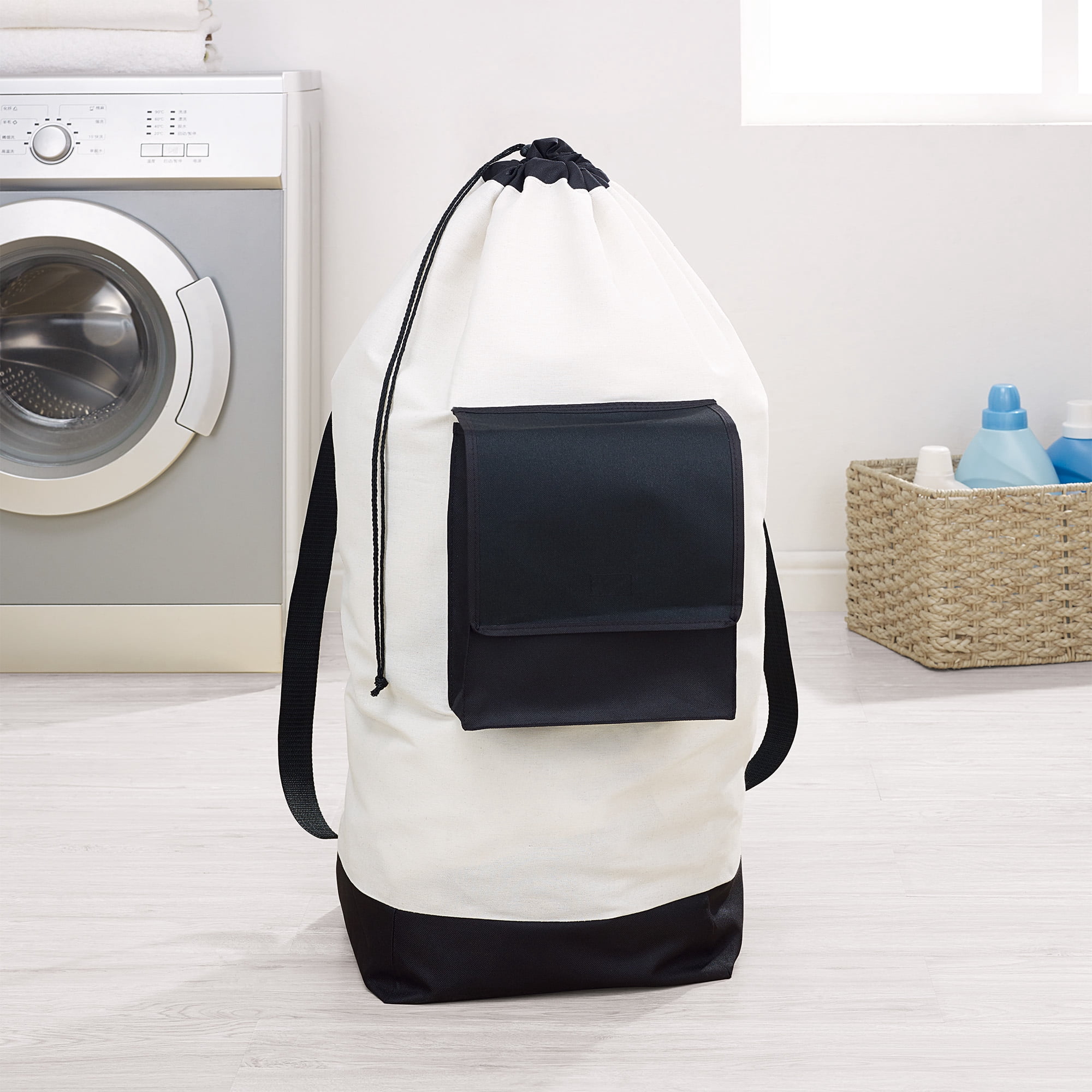 Mainstays Canvas Backpack Laundry Bag