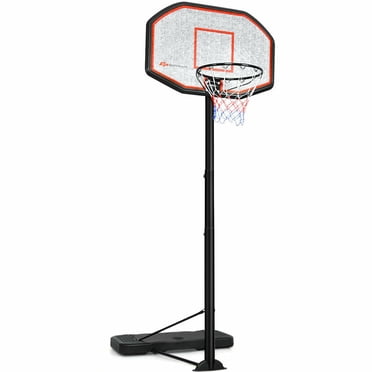 Costway Panneau Arrière 10 Pieds 43 Pieds' Intérieur/extérieur Système de Panier de Basketball à Hauteur Réglable
