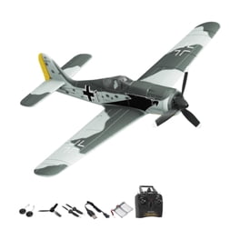 Avion Télécommandé 2,4 GHz Avec LED Et Nez Anticollision – Planeur 360° En Mousse EPP, Débutant, Cadeau Enfant 8-12 Ans (bleu)