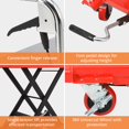 thumbnail image 3 of TROPOW 500lbs Hydraulic Lift Table Cart - 28.5" Lifting Height, Single Scissor Manual Lift with 4 Wheels & 3mm Non-Slip Pad for Material Handling and Transportation - Red, 3 of 6