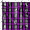 thumbnail image 2 of Soimoi Purple Rayon Fabric Plaid Check Fabric Prints By Yard 42 Inch Wide, 2 of 5