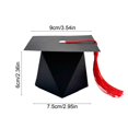 thumbnail image 3 of MTBLYS Graduation Cap Candy Boxes Paper Cap Gift Boxes with Tassel Black Party Favor Treat Boxes Graduation Celebration, 3 of 6