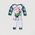 thumbnail image 2 of Family 2 Pieces Pajamas Set Crew Neck Dinosaur Printed Daily Suit (Green S Dad), 2 of 9