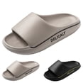 thumbnail image 4 of PEASKJP Men's Slip-Ons Slippers Memory Foam Adjustable Comfort Athletic Slide Sandals, Black 43, 4 of 5