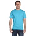 thumbnail image 1 of Hanes T-Shirts de Mode 5180 pour Hommes, Bleu Caroline, TTG US, 1 of 2