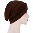 thumbnail image 2 of Bangcool Turban Headwrap Twisted Braid Elastic Beanie Headwrap Hair Loss Cover Sleep Cap, 2 of 8