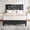 Light Grey (Ys188-6), variant on Yiwa Twin Bed Frame with Upholstered Headboard, Upholstered Bed Frame, Heavy-Duty Platform Bed Frame with Adjustable Headboard, Strong Wood Slat Support/No Box Spring Needed/Noise Free