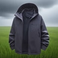thumbnail image 1 of Miqool Manteau de Pluie pour Femmes Imperméable Coupe-Vent Léger avec Capuchon Imperméable Compact avec Poches, 1 of 9