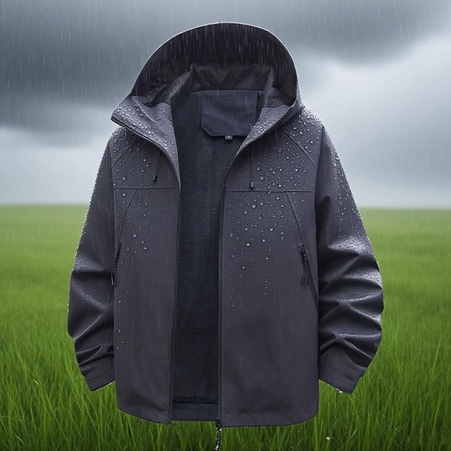 Miqool Manteau de Pluie pour Femmes Imperméable Coupe-Vent Léger avec Capuchon Imperméable Compact avec Poches