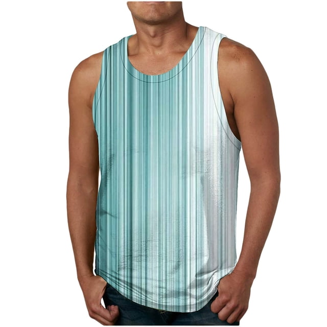 Birdeem Débardeurs d'Été pour Hommes Mode Décontractée Gilet Ample Imprimé Sport Col Rond Débardeurs d'Été