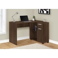 thumbnail image 1 of Monarch Specialties Computer Desk, Home Office, Corner, Storage Drawers, 46"l, L Shape, Work, Laptop, Laminate, Walnut, Contemporary, Modern, 1 of 9
