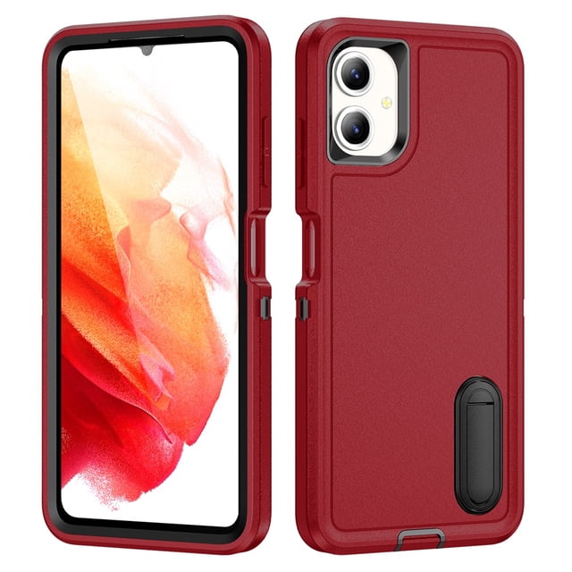 for Samsung Galaxy A06 4G Case, Samsung Galaxy A06 4G Phone Case with Built in Kickstand, Shockproof/Dustproof/Drop Proof Heavy Duty Military-Grade Rugged Protective Cover for Samsung Galaxy A06 4G