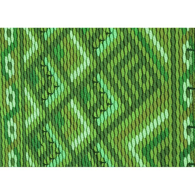 Ahgly Tapis Rectangulaire Lavable en Machine Intérieur Vert Émeraude Profond, 6 Pieds x 9 Pieds