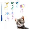 thumbnail image 2 of GROWTH TANK Cat Feather Toys with 6 Refills Extendable Retractable Cat Teaser Fun Toy Cat Toy Teaser for Indoor Cat Playing Training, 2 of 8