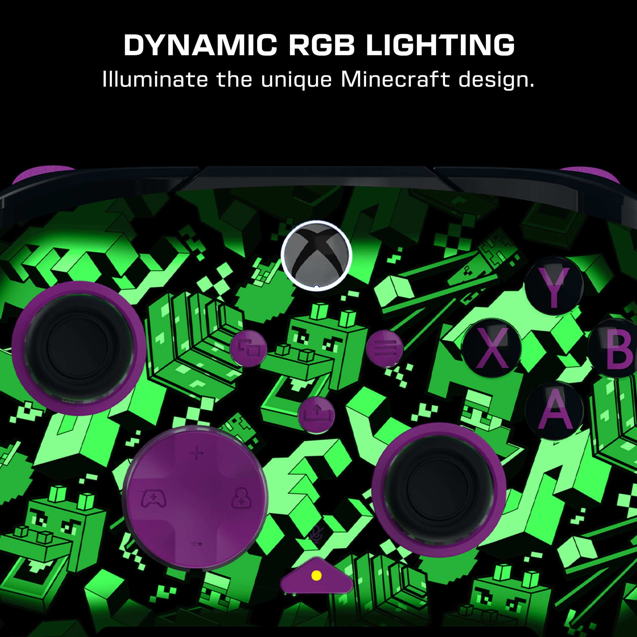 Turtle Beach Rematch Wireless RGB Gaming Controller (Minecraft) for XBOX Series X|S, XBOX One, & Windows 10/11 PC