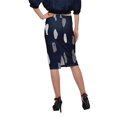 thumbnail image 3 of Moomaya Jupe en Poly Spandex Jupe Crayon Imprimée Grande Taille Tenue d'Été Vêtements, 3 of 6