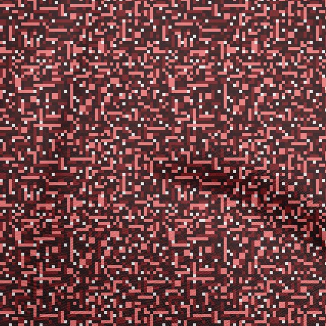 oneOone Silk Tabby Red Fabric Abstract Fabric For Sewing Printed Craft Fabric By The Yard 42 Inch Wide