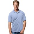 thumbnail image 1 of Hanes Cotton-Blend Men`s Jersey Polo, M, Light Blue, 1 of 3