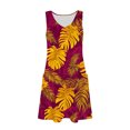 thumbnail image 4 of Ovzne Robes pour Femmes 2025 Robe d'Été Sans Manches à Rayures Imprimées Col en V avec Poche Robe de Printemps Imprimée Liquidation, 4 of 6