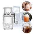 thumbnail image 3 of kurtrusly Manual Ice Block Breaking Crusher Snow Cone Machine Dining Kitchen Blender Party Camping Picnic Cold Beverage Shaver Clear, 3 of 9