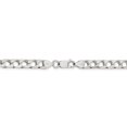 thumbnail image 3 of Sterling Silver 6.25mm Polished Open Curb Chain (Weight: 33.73 Grams, Length: 20 Inches), 3 of 4