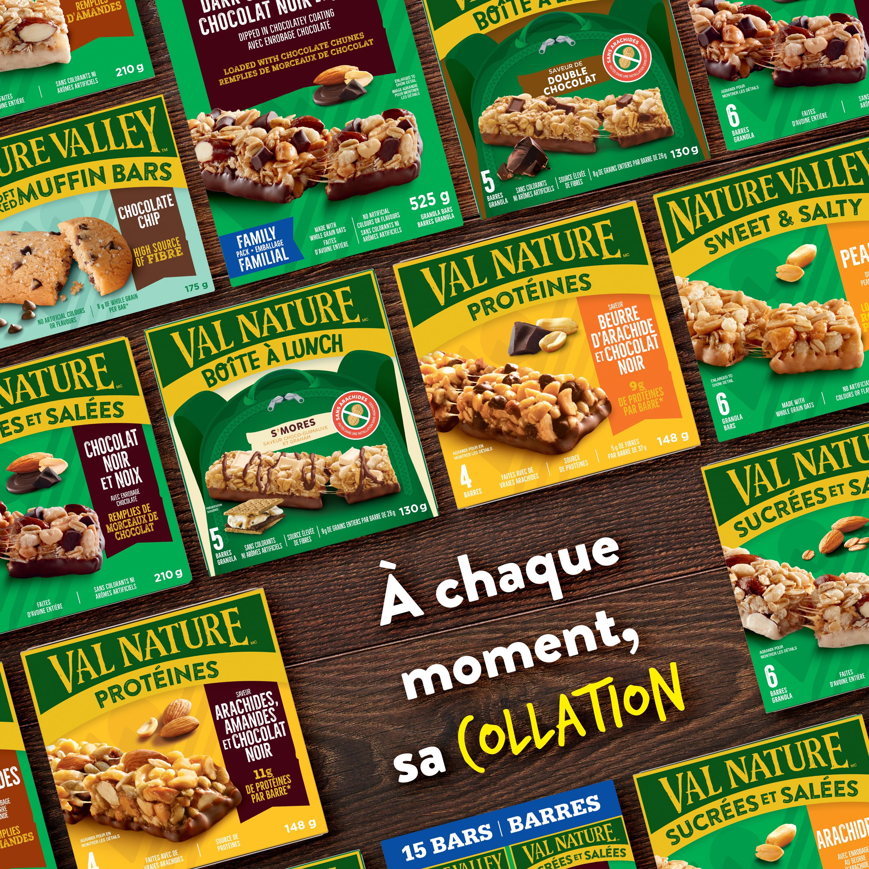 Nature Valley Barres Granola, Noix Sucrées et Salées, Arachides, 6 Barres