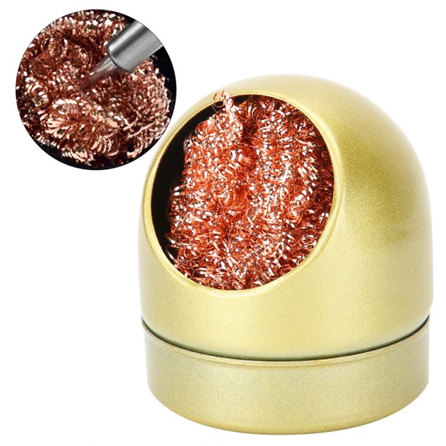 Quality Cleaning Wire Ball, Portable Durable Soldering Iron Tip Cleaner, For Soldering Tip For Wire Ball Black,Gold