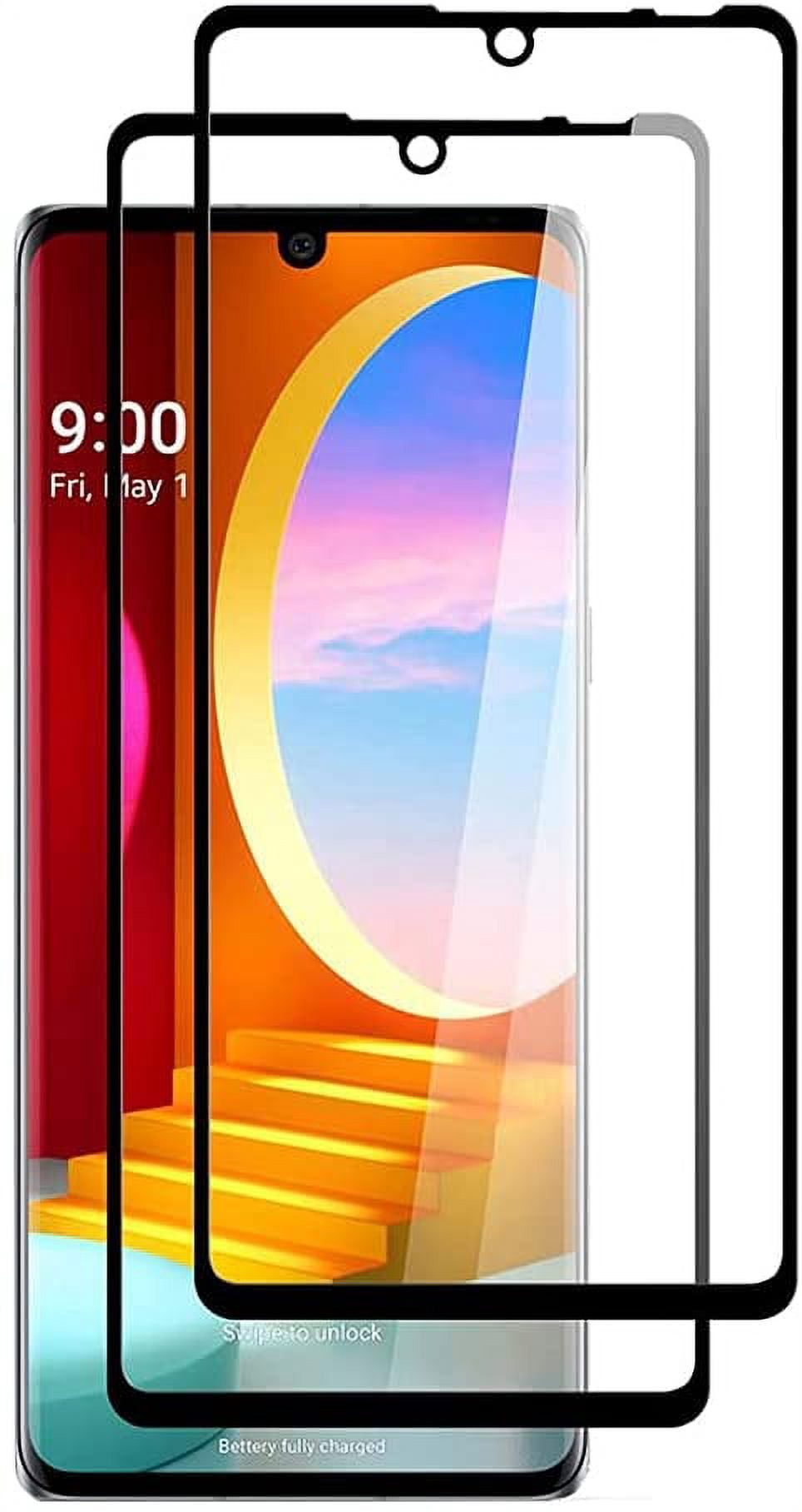 SuperShield [2 Pack] LG Velvet 5G Screen Protector , Tempered Glass for [HD Clear] [Scratch Resistant] [Bubble Free] [Easy Installation] [3D Full Coverage] 9H Durability 