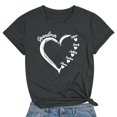thumbnail image 1 of T-shirt Décontracté à Col Rond et Manches Courtes Imprimé Arbre de Noël pour Femmes, 1 of 1