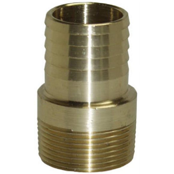 Water Source MA50NL 0.50 in. Yellow Brass- Male Adapter