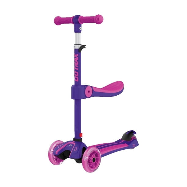 Gotrax GS2 2-in-1 Foldable Kick Scooter for Kids Ages 2-6, with