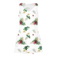 thumbnail image 4 of Staron Robe Femme Liquidation à Moins de 10 $ Ample Col en V Fluide Bohème Robe d'Été Vacances Plage Sans Manches Imprimé Floral Robes Trapèze TG, 4 of 7