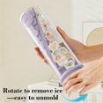 thumbnail image 4 of MTBLYS Plastic Ice Maker Box with Lid Self-Dispensing Ice Tray 1 Count Breaking Molds No Demolding Household Freezer Cube Maker 12 X 3.5 X 3.5 Inches Party Cocktail Use, 4 of 6