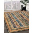 thumbnail image 2 of Ahgly Company Indoor Square Abstract Camel Brown Abstract Area Rugs, 4' Square, 2 of 6