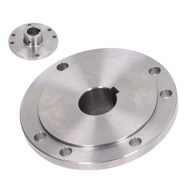 125mm Lathe Flange, 6 Holes Flange Coupling Connector Chuck Flange Rigid Guide Model Coupler Accessory With Threaded Hole For K11-125 K12-125 K72-125 Furniture Shelving Decoration