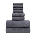 thumbnail image 4 of Sentmoon Bath Towel Set Eight Pieces Of Velvet Square Towel Towel Bath Towel Plain Household Bath Wash Face Wipe Dry Absorbent Soft Household Set Pool Towels Towel for Resort & Home, 4 of 7