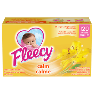 Fleecy Aroma Thérapie des feuilles de séchoir calme, Vanille et Lotus de miel, 120 Feuilles