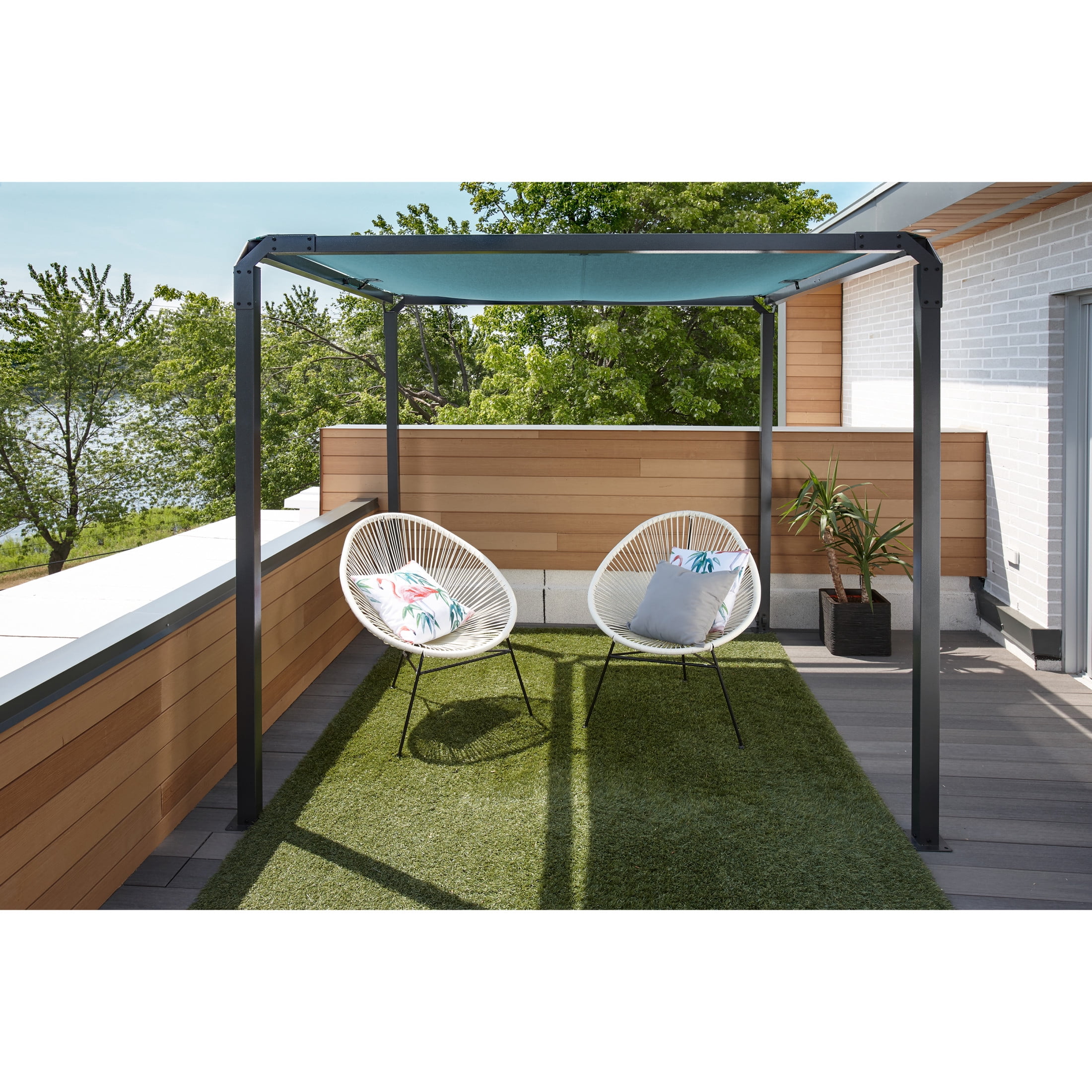 Sojag Dunwich 8 x 8 x 7 ft Teal Pergola