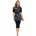 thumbnail image 1 of KXCFCYS Maillot de Bain Modeste à Manches Courtes Burkini Islamique Hijab pour Femmes, 1 of 7