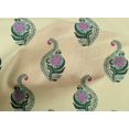 thumbnail image 4 of oneOone Cotton Cambric Fabric Leaves & Floral Block Print Fabric BTY 56 Inch Wide, 4 of 4