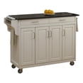 thumbnail image 1 of Homestyles Create-a-Cart Chariot de Cuisine Roulant en Bois, Blanc Cassé, 1 of 19