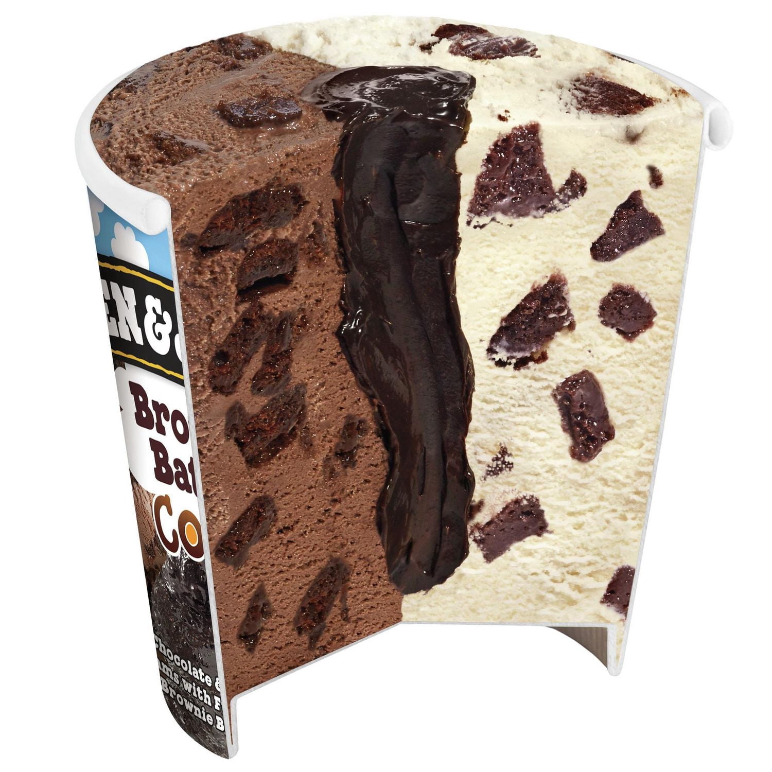 Ben & Jerry's Crème Glacée Centre de Pâte à Brownie 473 ml