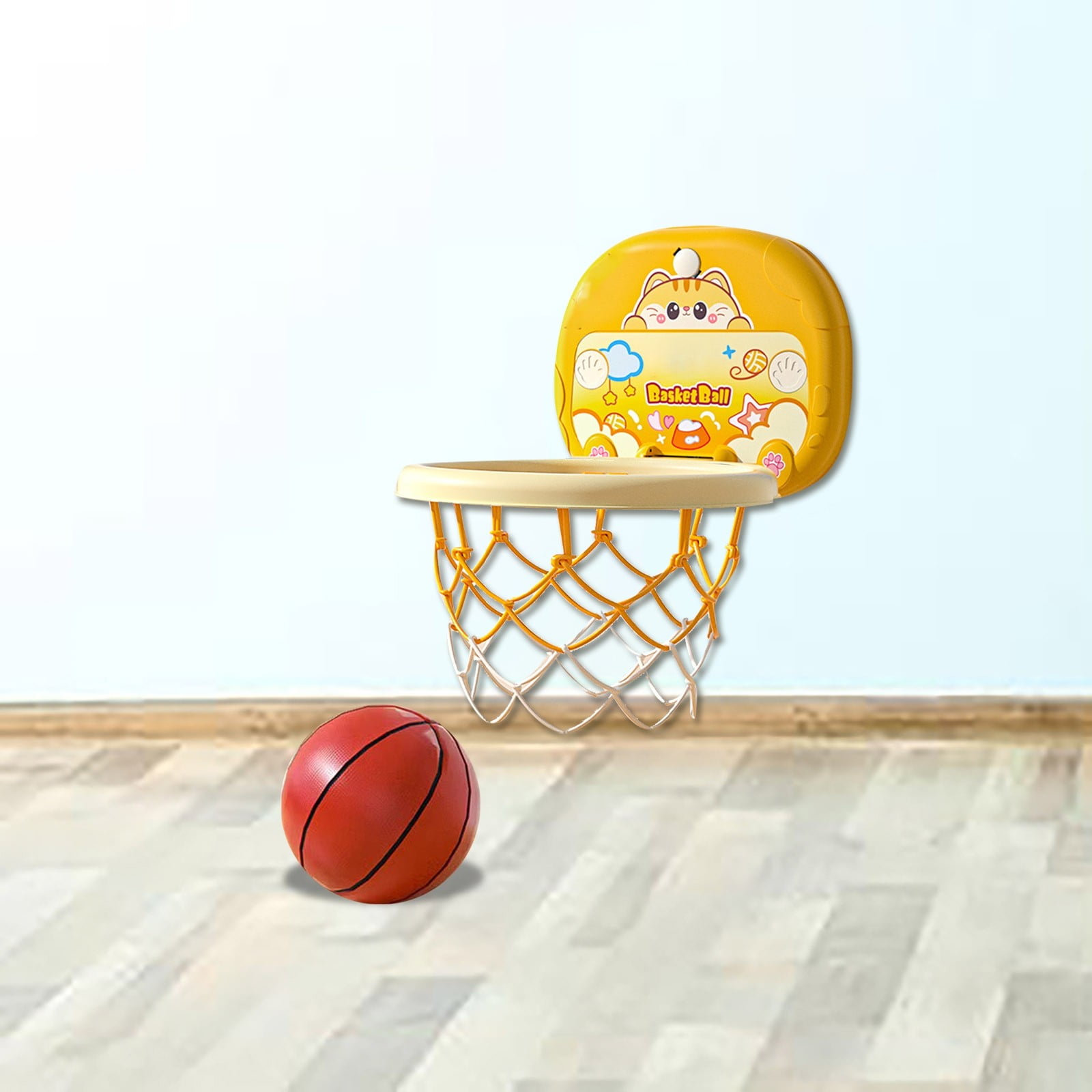 AUFUN Mini panier de basket d'intérieur pour enfants avec tableau de