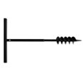 thumbnail image 2 of Ground Drill with Handle Auger Bit 100 mm Double Spirals Steel Black, 2 of 4