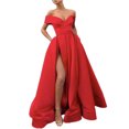 thumbnail image 1 of Ketyyh-chn99 Robes Formelles pour Femmes Soirée Robe d'Été Robe Midi à Fleurs Robe de Soirée Vintage Élégante pour Dames Robe de Cocktail Rouge,2TG, 1 of 5