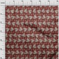 thumbnail image 3 of oneOone Polyester Spandex Maroon Fabric Asian Block Fabric For Sewing Printed Craft Fabric By The Yard 56 Inch Wide, 3 of 4