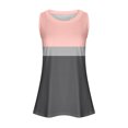 thumbnail image 5 of lSLJS Débardeur Femme Été Assorti de Couleurs Col Rond Sans Manches Tunique Décontractée Hauts Blouse, Débardeurs Femme, 5 of 5