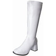 thumbnail image 1 of White Gogo Womens Costume Boots Size 9, 1 of 2