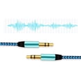 thumbnail image 3 of Colorful Braided Wire Metal 3.5mm Male to Male AUX Car Audio Recording Cable, 3 of 7